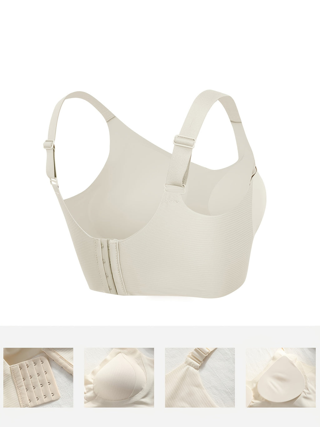 2pcs  Push Cup Underwear Breathable Anti-Sag Removable Padding Wireless Design