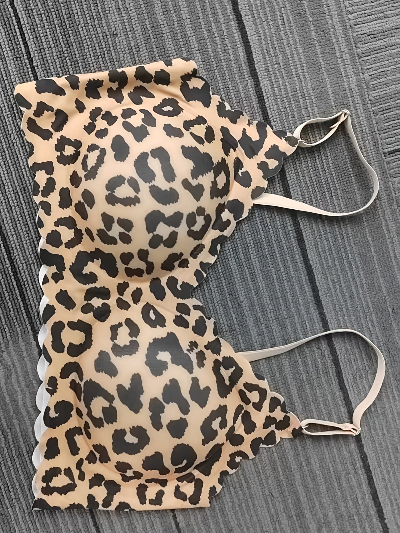 Leopard Print  Push-Up Bra-Lift, Shape & All-Day Comfort (No Wires)